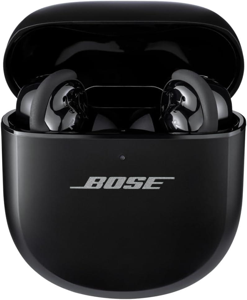 Bose Bose QuietComfort Ultra Bluetooth Earbuds, Wireless Earbuds with Spatial Audio and World-Class Active Noise Cancellation, Deep Bass, Up to 6 Hours of Playtime, Black