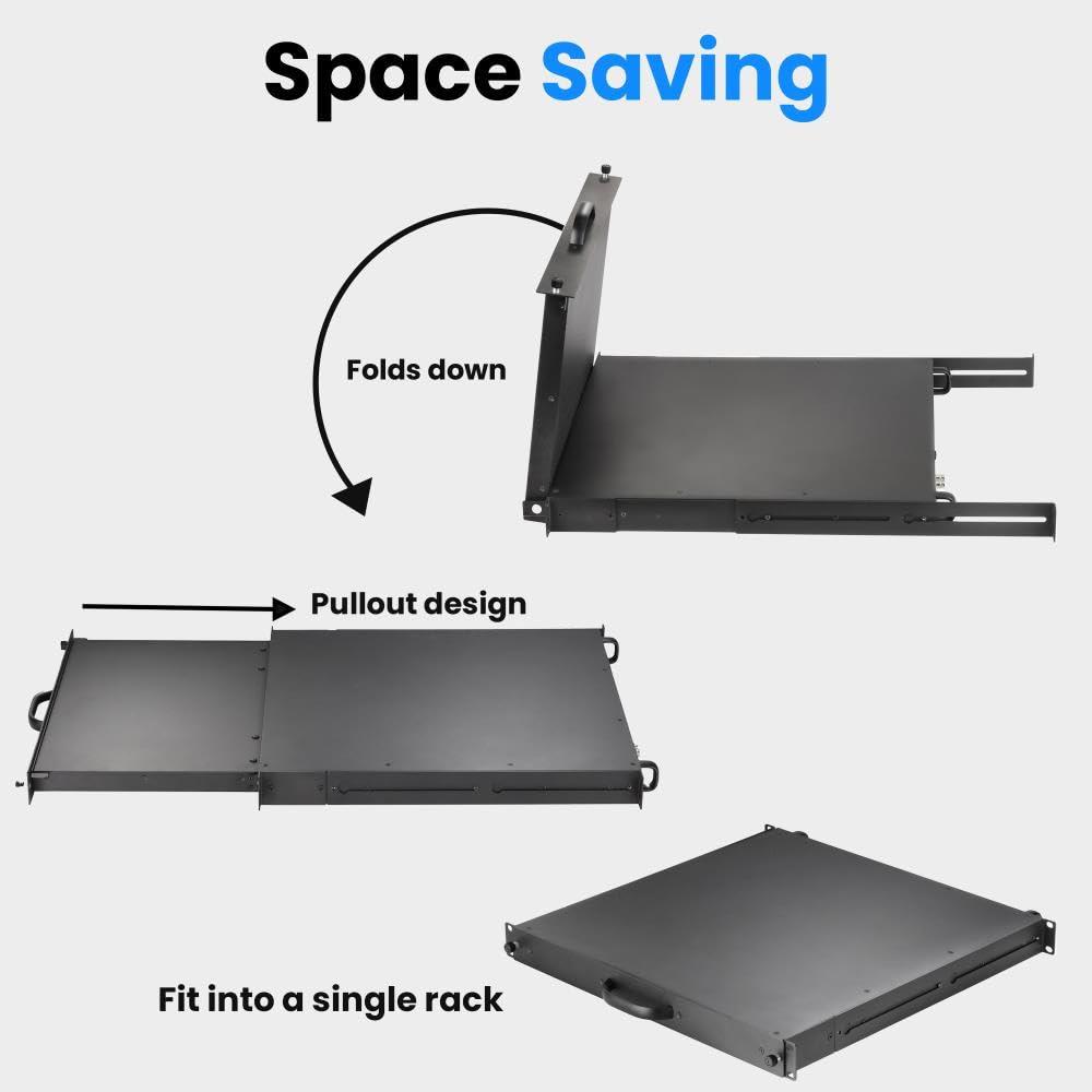 ELVID ELVID 17.3" Rack-Mountable LCD Monitor Professional Video Production Monitor with HDMI, HDR Support, 3D LUT Loading, Ethernet Control, Integrated Waveform & Vectorscope, Wide Viewing Angle