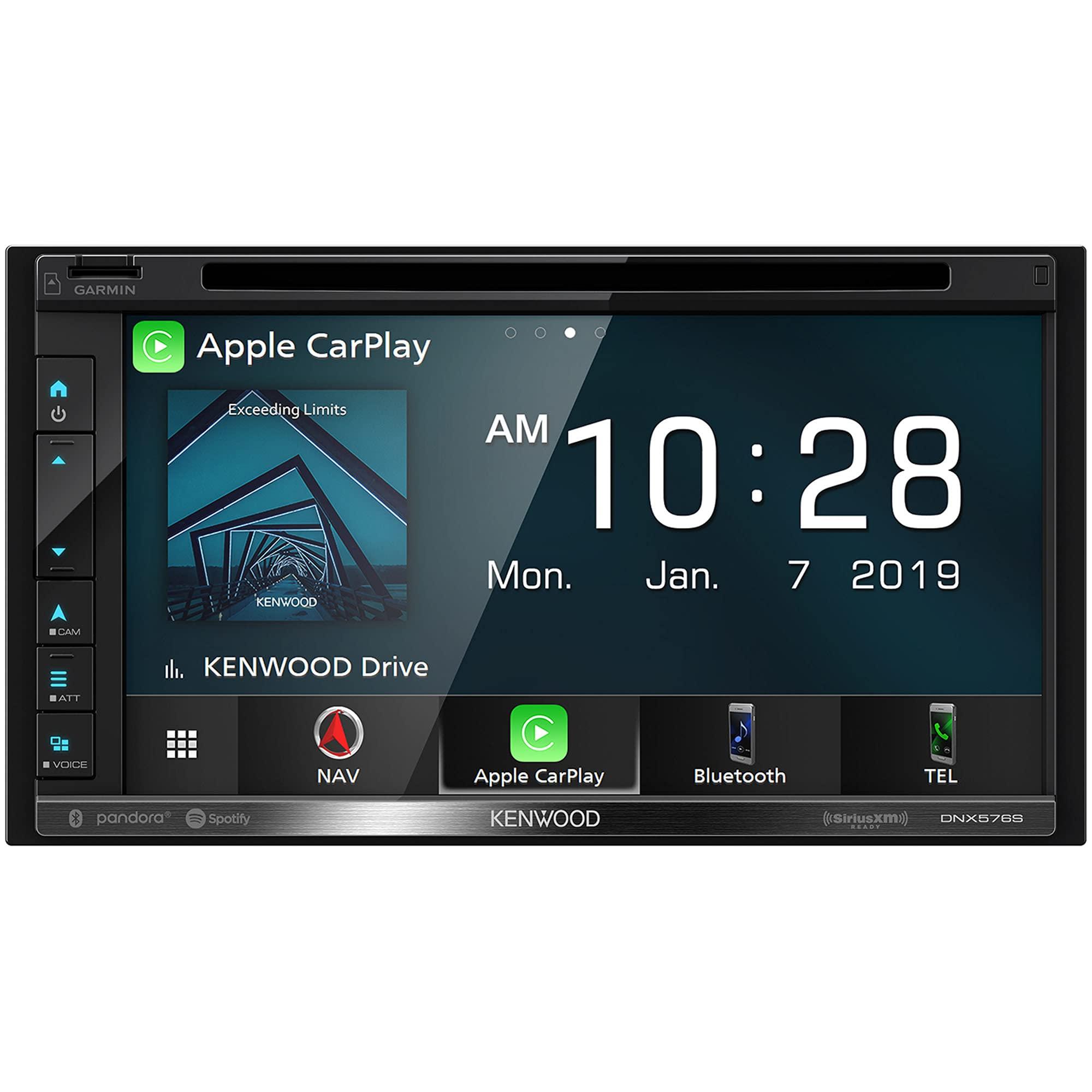 Kenwood KENWOOD DNX576S 6.8 Bluetooth Double-DIN In-Dash Navigation DVD Receiver, & SiriusXM