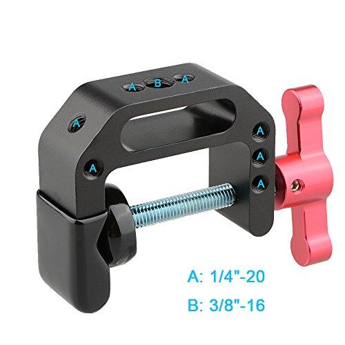 CAMVATE CAMVATE 15mm Quick Release Rod Clamp with 360 Degree Rotating Double Ball Head Mount