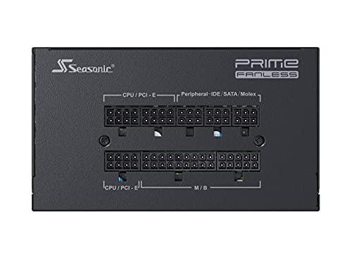 Seasonic Seasonic PRIME FANLESS PX-500, 500W 80+ Platinum, Full Modular, ATX12V & EPS12V, True Fanless Design, 12 Year Warranty, Perfect Power Supply for situations that demand silence from the equipment