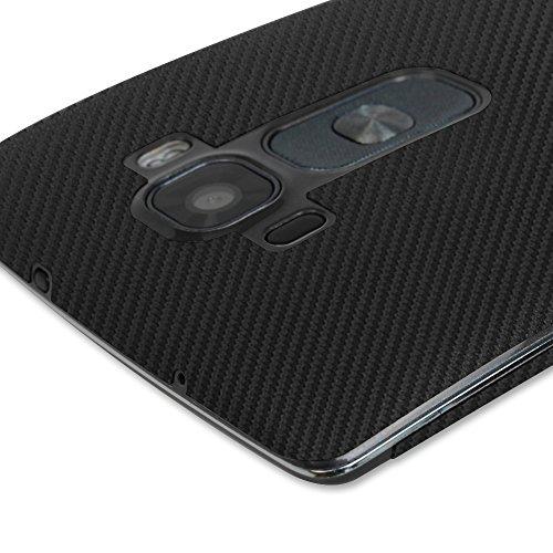 Skinomi Skinomi Black Carbon Fiber Full Body Skin Compatible with LG G Flex 2 (Full Coverage) TechSkin with Anti-Bubble Clear Film Screen Protector
