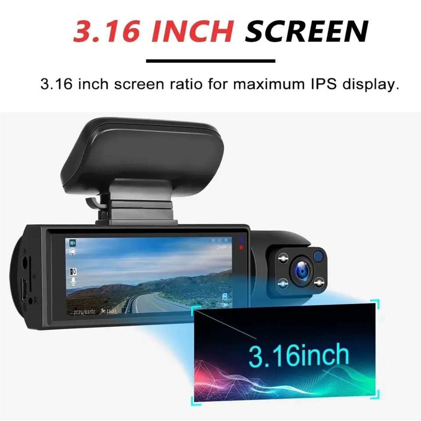 gemdwpw Enesy Car Dash Cam, Crashcam - 1080p HD Front & Rear Dashcam, Enesy Front & Rear Dash Cam, Sherum Dash Cam, Shirem Autopulsex Dash Camera for Cars Front and Rear, Dashcam Front and Rear Camera