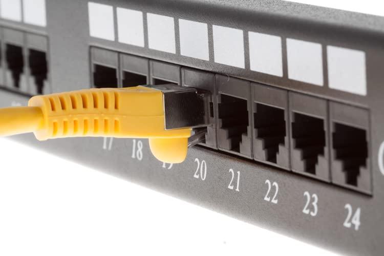 CablesAndKits CablesAndKits - Shielded (STP) Cat6 Ethernet Cable, Booted, Jacket: PVC (cm), 10 ft, Yellow, Pure Copper, RJ45 Computer & Networking Patch Cord