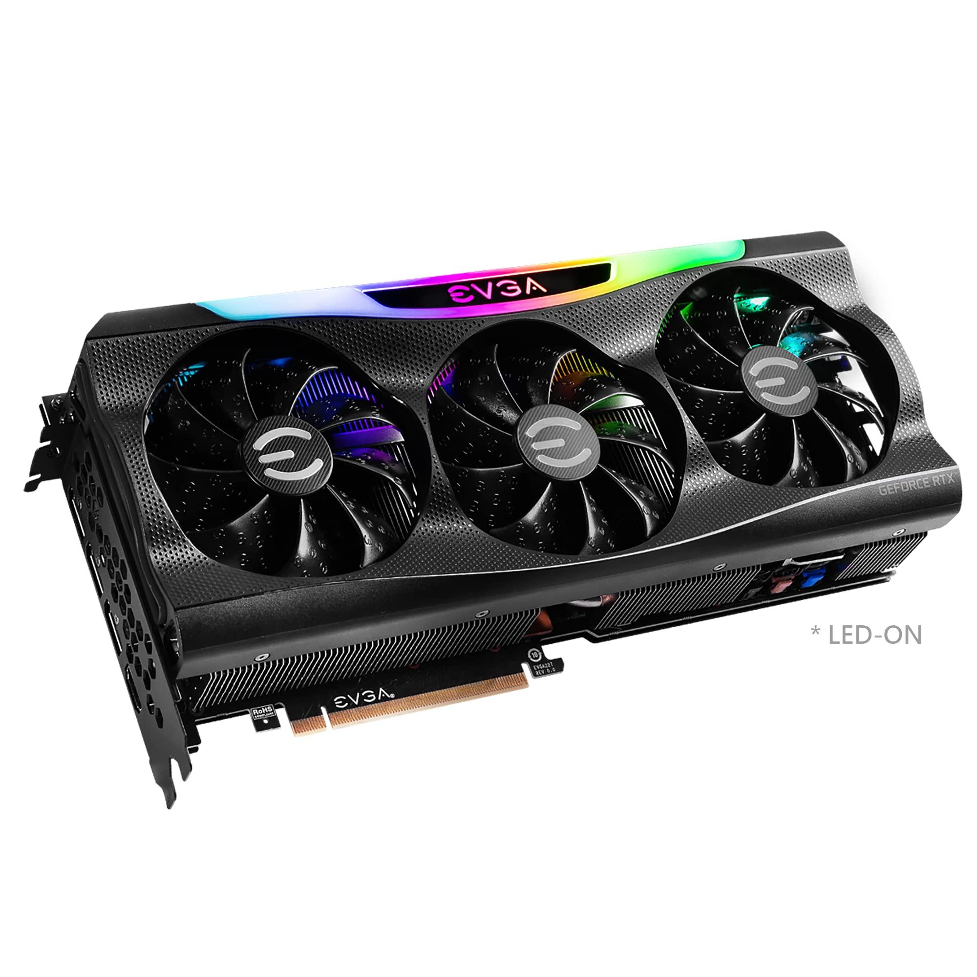 EVGA EVGA GeForce RTX 3080 FTW3 Ultra Gaming, 10G-P5-3897-KL, 10GB GDDR6X, iCX3 Technology, ARGB LED, Metal Backplate, LHR