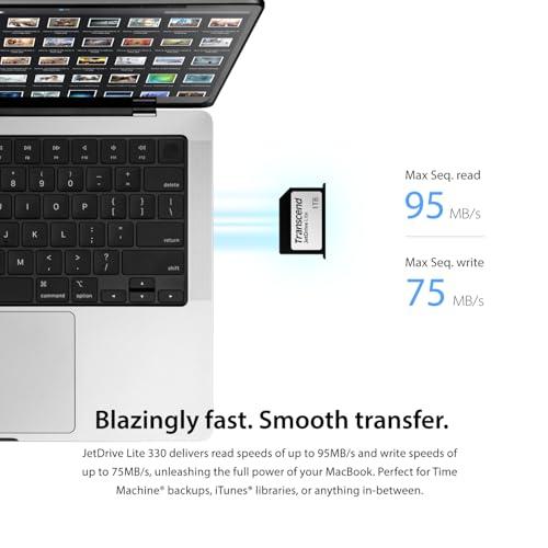 Transcend Transcend 1TB JDL330 JetDrive Lite 330 Expansion Card for MacBook Pro 2021 TS1TJDL330,Grey