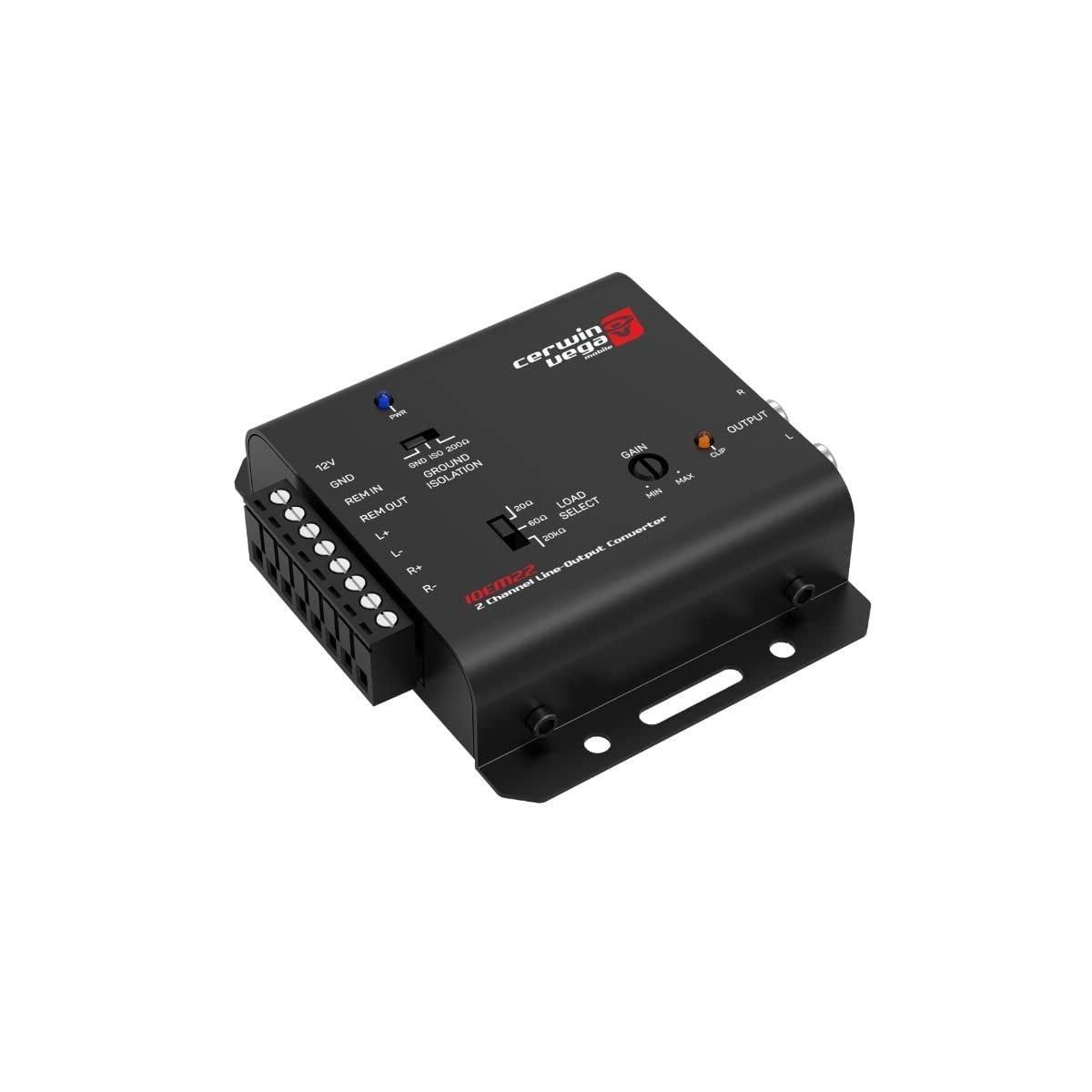 Cerwin Vega Mobile CV CERWIN Vega IOEM22 2 Channel Line Output Converter, 2-in, 2-Out (2-in,2-Out)