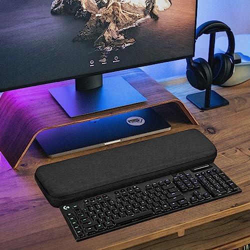 GEEKRIA Geekria Full Size Keyboard Case, Hard Shell Travel Carrying Bag for 108 Keys Computer Mechanical Gaming Keyboard, Compatible with Logitech G915 / G915 X (Dark Gray)