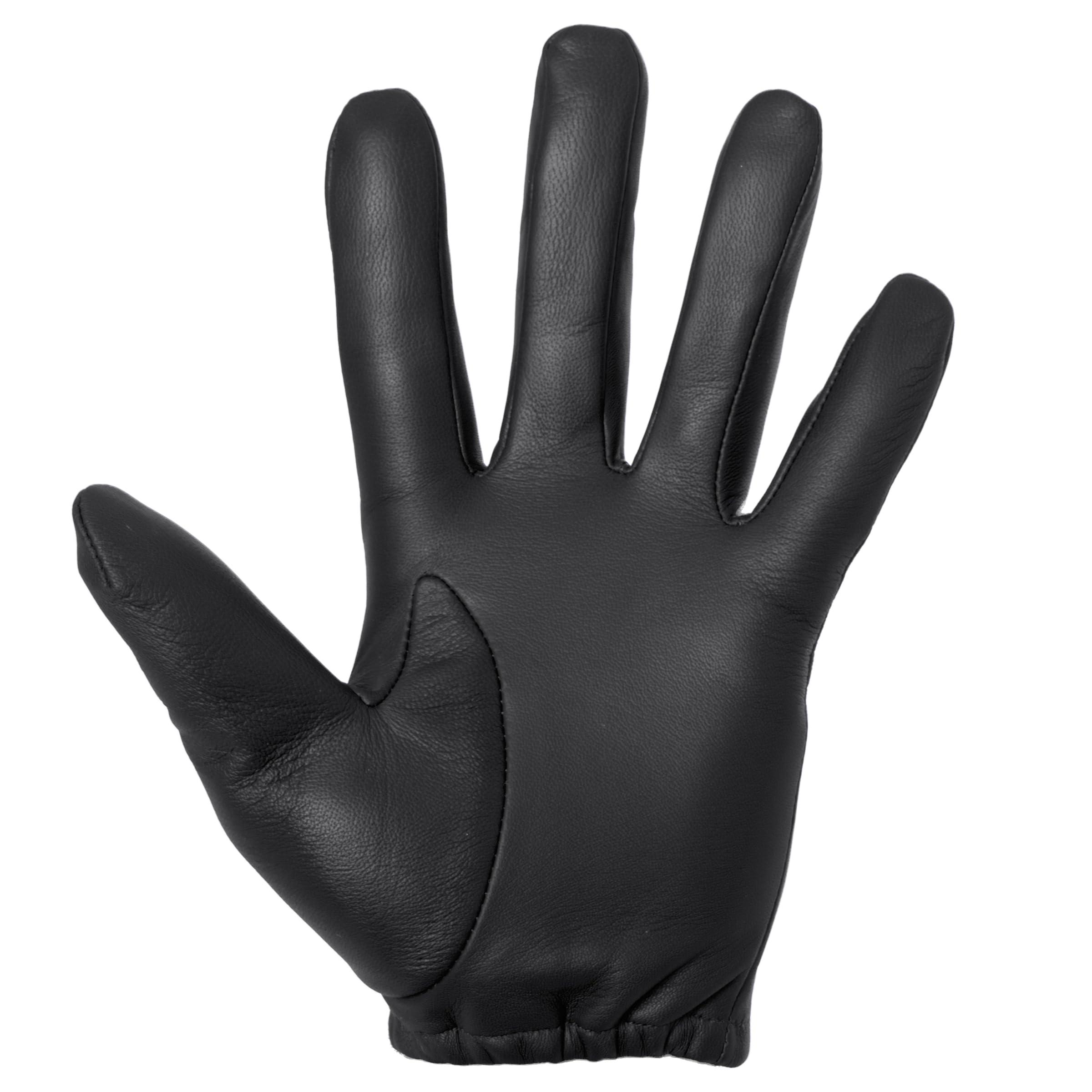 Tough Gloves Tough Gloves Patrol-X Ultra Thin Leather Gloves, TD301 Black Size 6