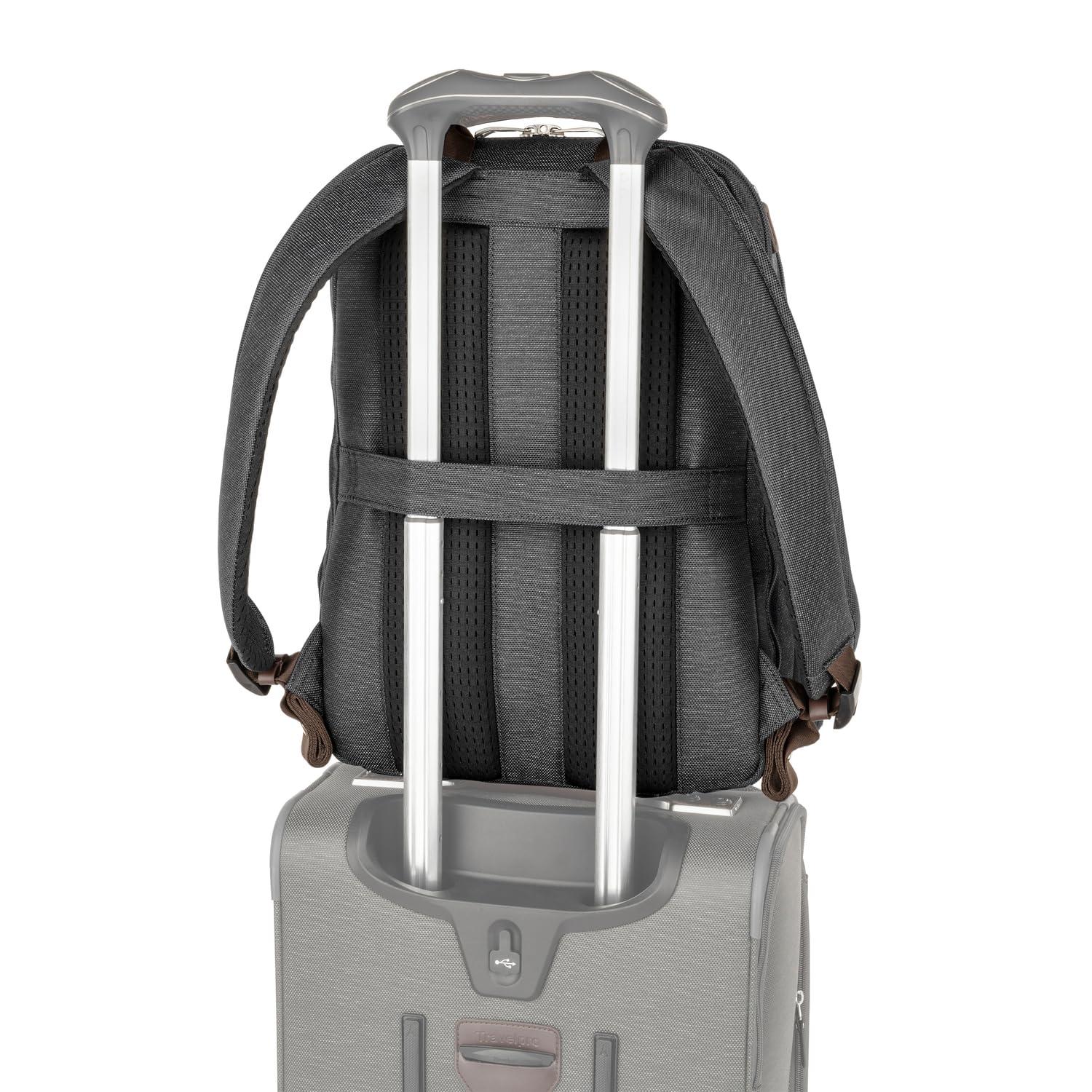Travelpro Travelpro Platinum Elite Business Laptop Travel Backpack, Fits up to 16 Inch Laptop, Water Resistant, Men and Women, Vintage Grey
