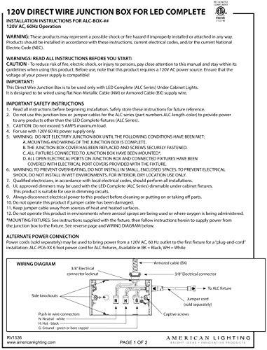 American Lighting American Lighting ALC2-12-WH-MASTER ALC2-12-WH LED Complete Collection