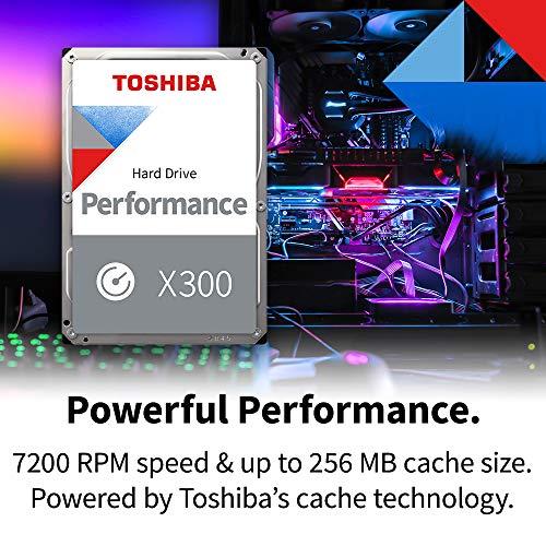 Toshiba Toshiba X300 4TB Performance & Gaming 3.5-Inch Internal Hard Drive - CMR SATA 6.0 GB/s 7200 RPM 128 MB Cache - HDWE140XZSTA