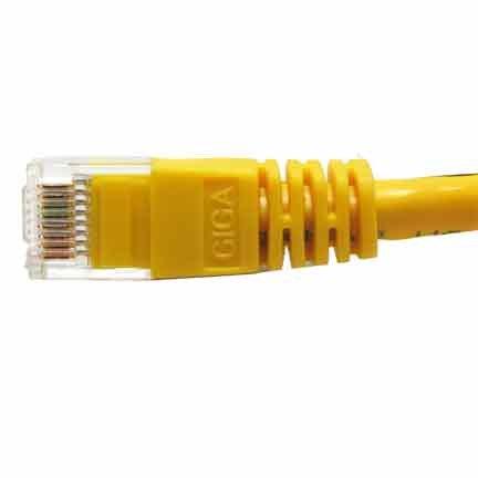 SF Cable SF Cable 1ft Cat 6A Unshielded (UTP) Ethernet Network Cable, 500MHz, 24AWG - Yellow
