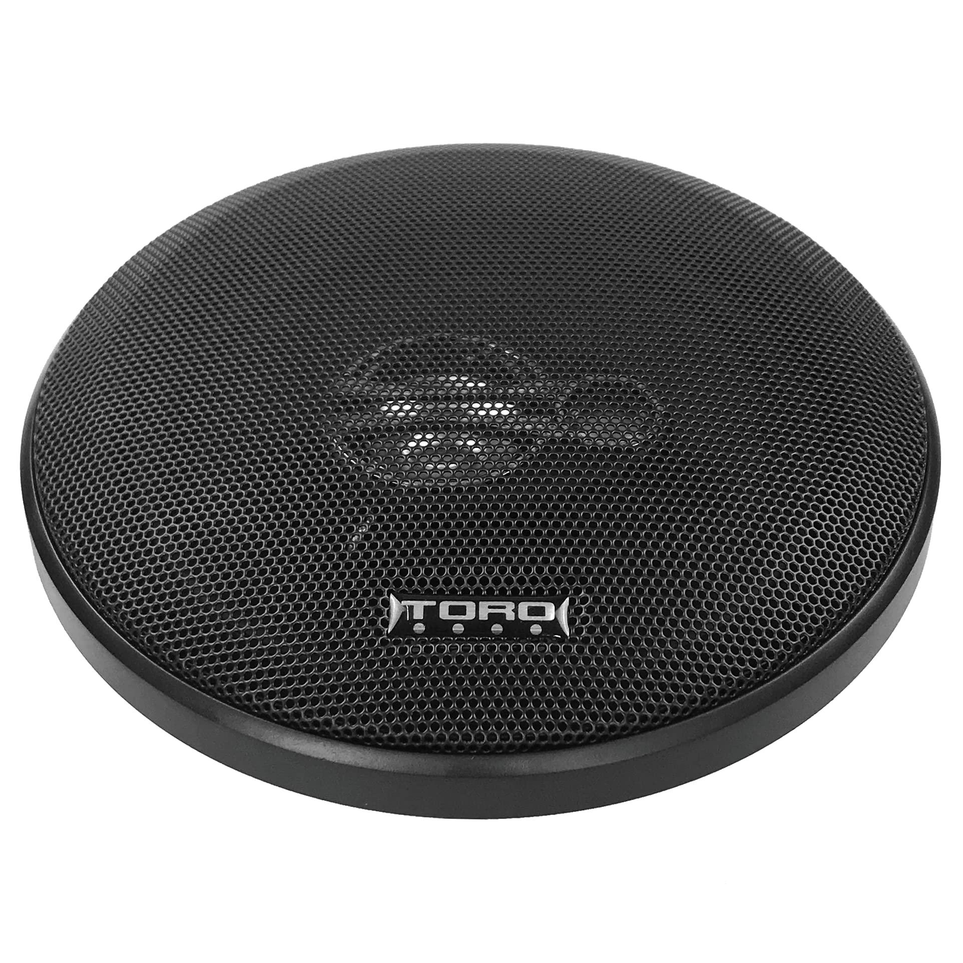 TORO TECH TORO TECH – F6, 6.5 Inch 3-Way Coaxial Car Speaker Set - 120 Watt MAX / 60 Watts RMS, Ferro Fluid Tweeters, 4 Ohm, 1” KSV Voice Coils. Two Speaker Set (Sold As Pair)