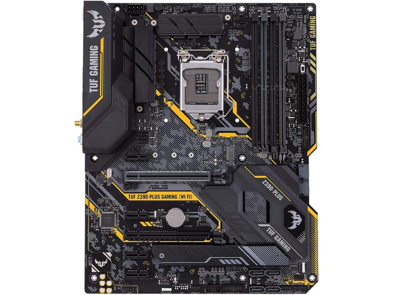 ASUS ASUS TUF Z390-Plus Gaming (Wi-Fi) LGA1151 (Intel 8th and 9th Gen) DDR4 DP HDMI M.2 Z390 ATX Motherboard 802.11ac Wi-Fi USB 3.1 Gen2