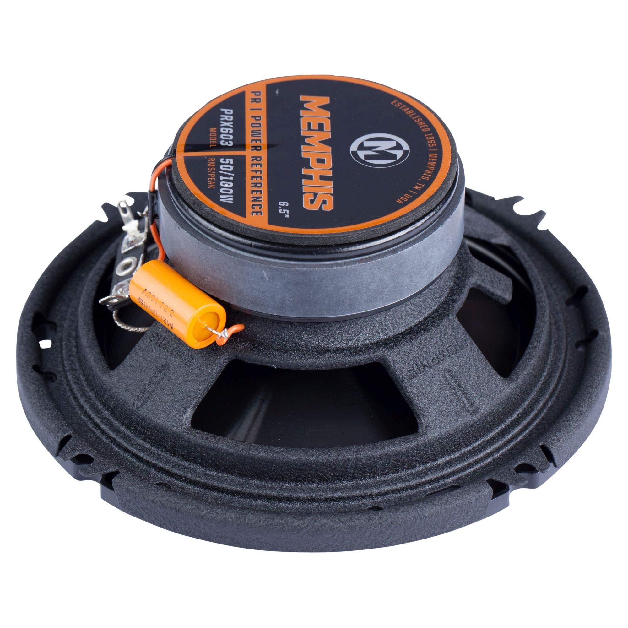 Memphis Memphis Audio PRX603 Power Reference Series 6.5" 3-Way Coaxial Speakers with Swivel Tweeters - Pair