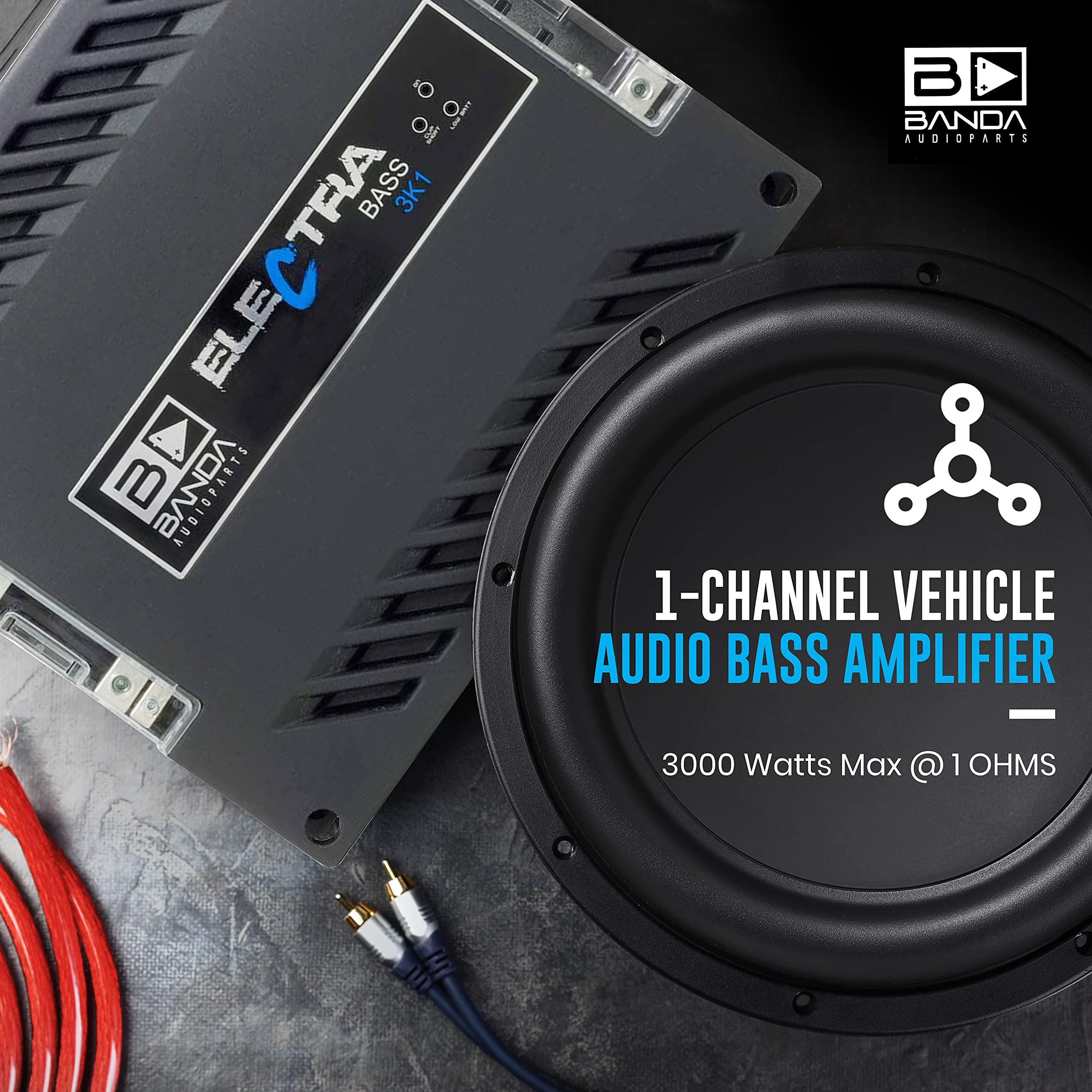 Banda Audioparts Banda Mdulo Amplificador Digital Banda Electra Bass 3K1-1 Canal - 3750 Watts RMS - 1 Ohm