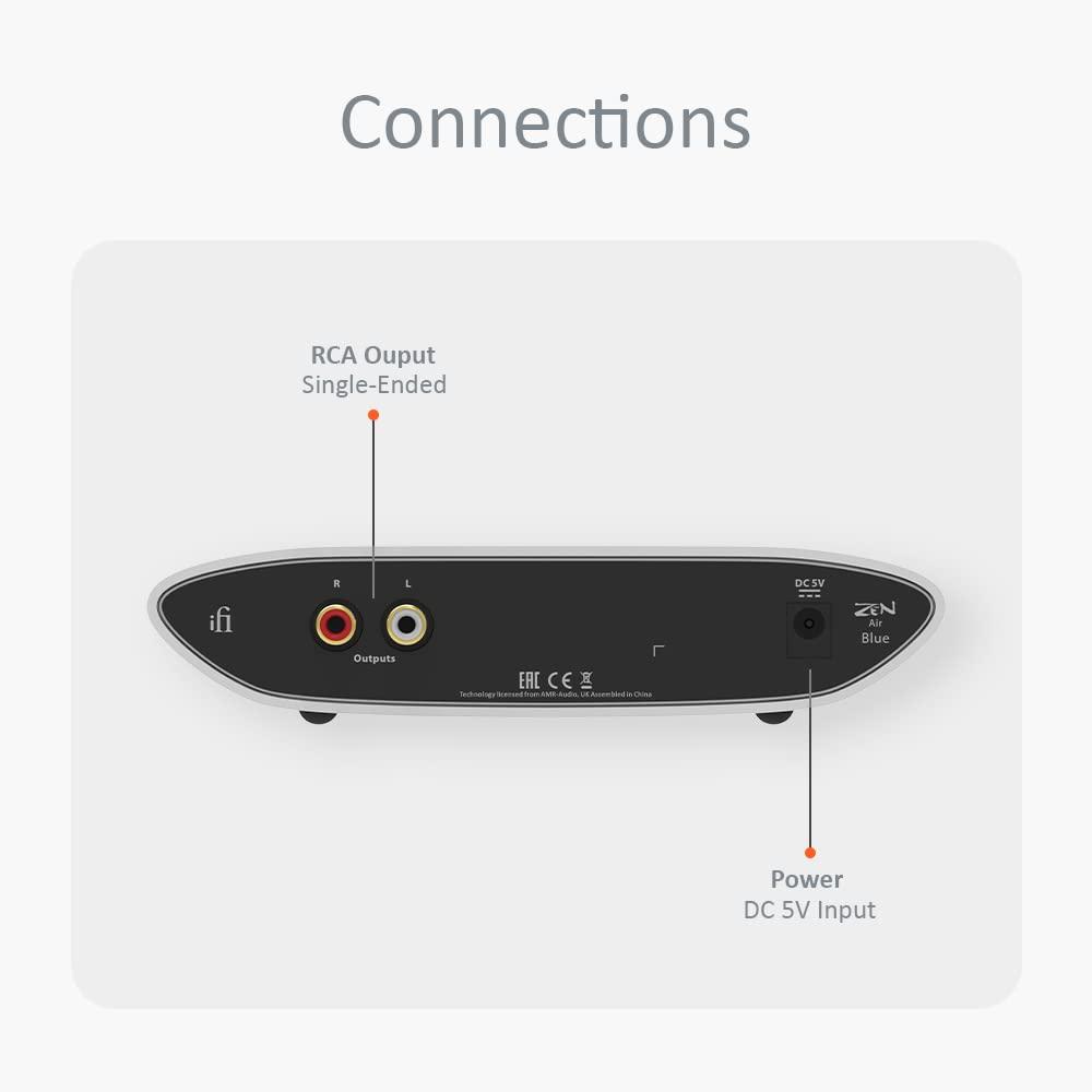 iFi iFi Zen Air Blue - High Resolution Bluetooth Streamer - Update Your System with high res Audio Streaming
