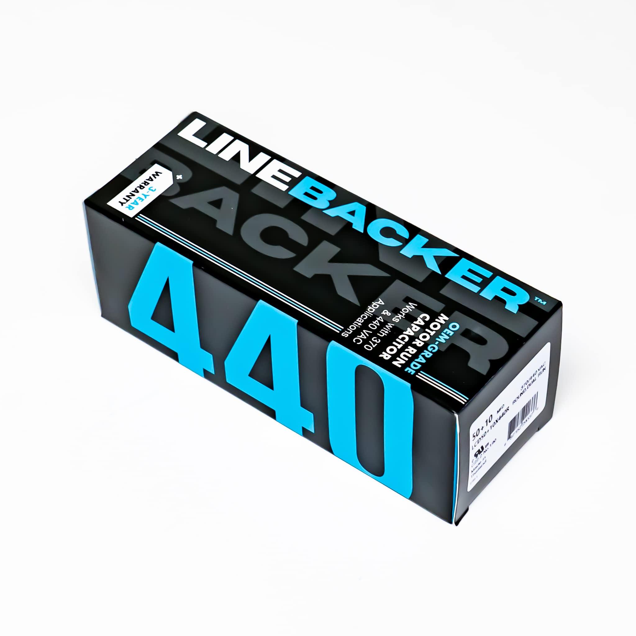 Supco Supco Capacitor Round Dual Run 50 + 10 uf 370/440 Volts for HVAC Motors Compressors LCD50+10X440R Linebacker