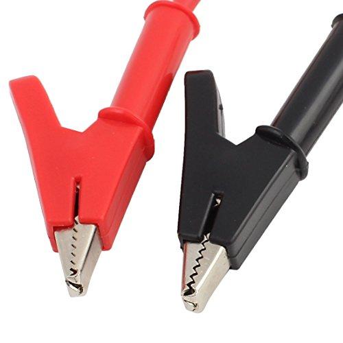 uxcell uxcell® Pair Double-Ended Alligator Clip Cable Jumper Wire Test Leads 1.02m