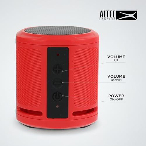 Altec Lansing Altec Lansing HydraMicro - Waterproof Bluetooth Speaker, Lightweight & Portable Speaker for Travel & Outdoor Use, Red
