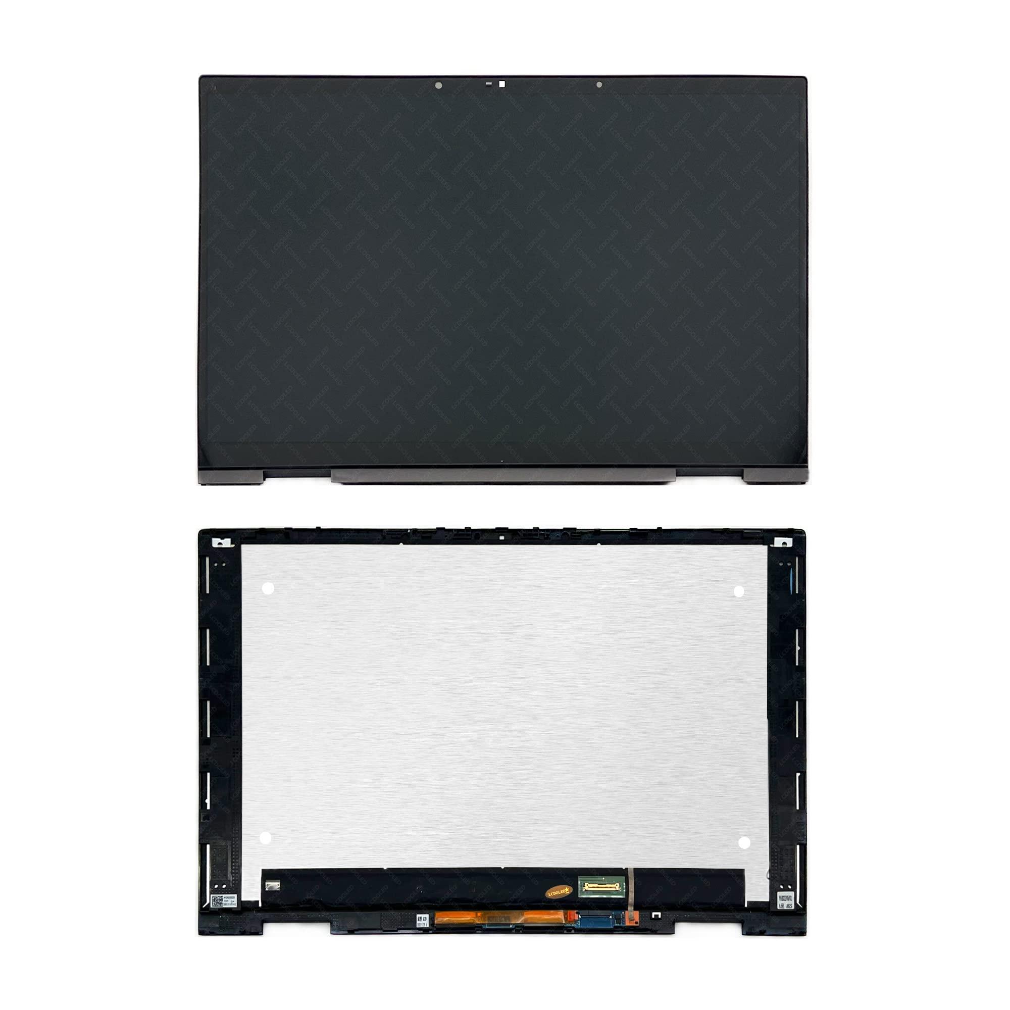 LCDOLED LCDOLED Replacement for HP Envy x360 15-ey0022nf 15-ey0797nr 15-ey0008ca 15.6 inches FHD 1920x1080 IPS LCD Display Touch Screen Digitizer Assembly Bezel with Board Black (Non-OELD)