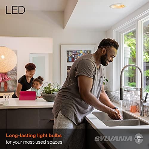 LEDVANCE SYLVANIA LED PAR38 Light Bulb, 90W = 13W, 10 Year, Non-Dimmable, 1050 Lumens, Wet Rated, Energy Star, 3000K, White - 2 Pack (79276)