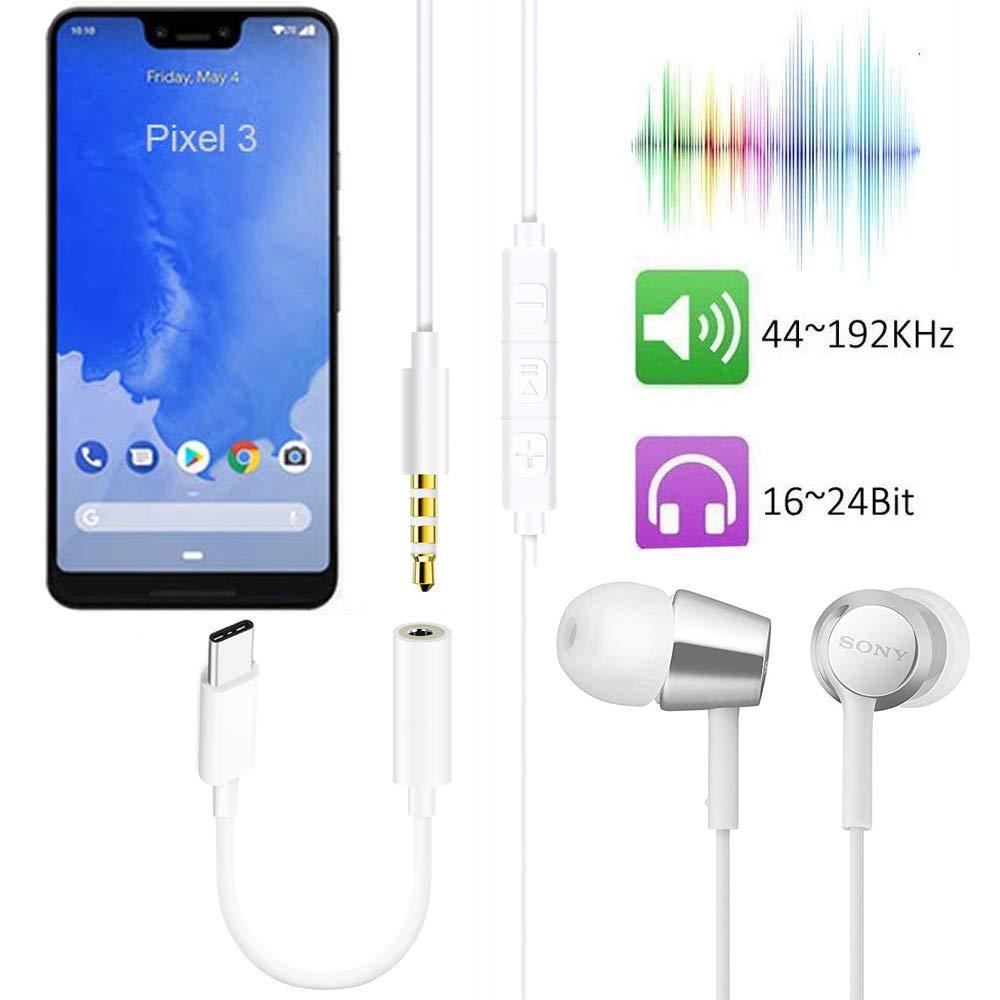 Wahbite Apple USB C to 3.5mm Headphone Jack for iPad Pro 2018/2019/ 2020 MacBook Pro, Type C to Aux Earphone Dongle Compatible with Pixel 4XL/3/3 XL/2/2 XL, Samsung Sony HTC Moto ect.