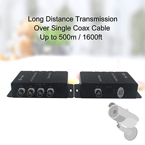 E-link E-link 4 Channel Video Multiplexer - 4Ch CCTV Video Multiplexer Over 1 Coaxial Cable for Standard Analog Cameras