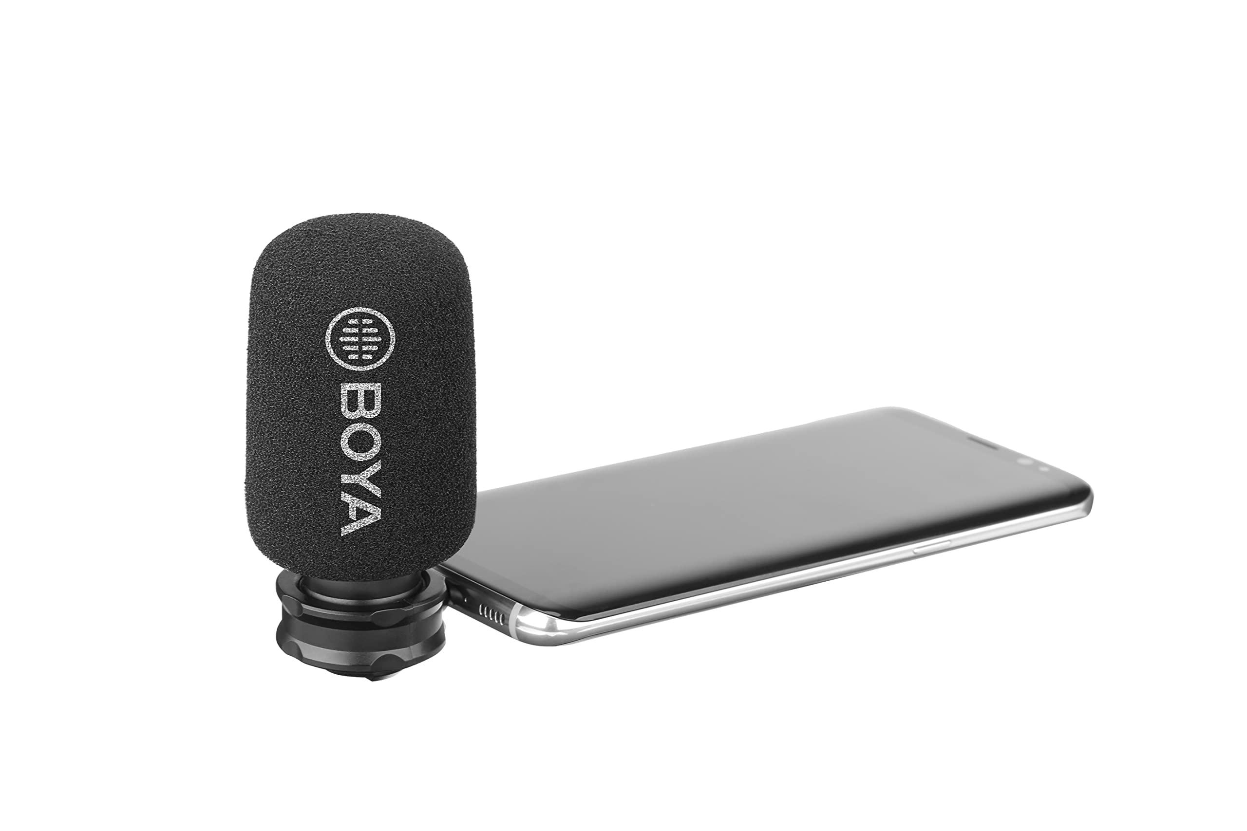 BOYA Boya BY-DM100 Plug & Play Digital Stereo Cardioid Condenser Microphone with Plug-in USB Type-C Connector for Android Devices (BYDM100)