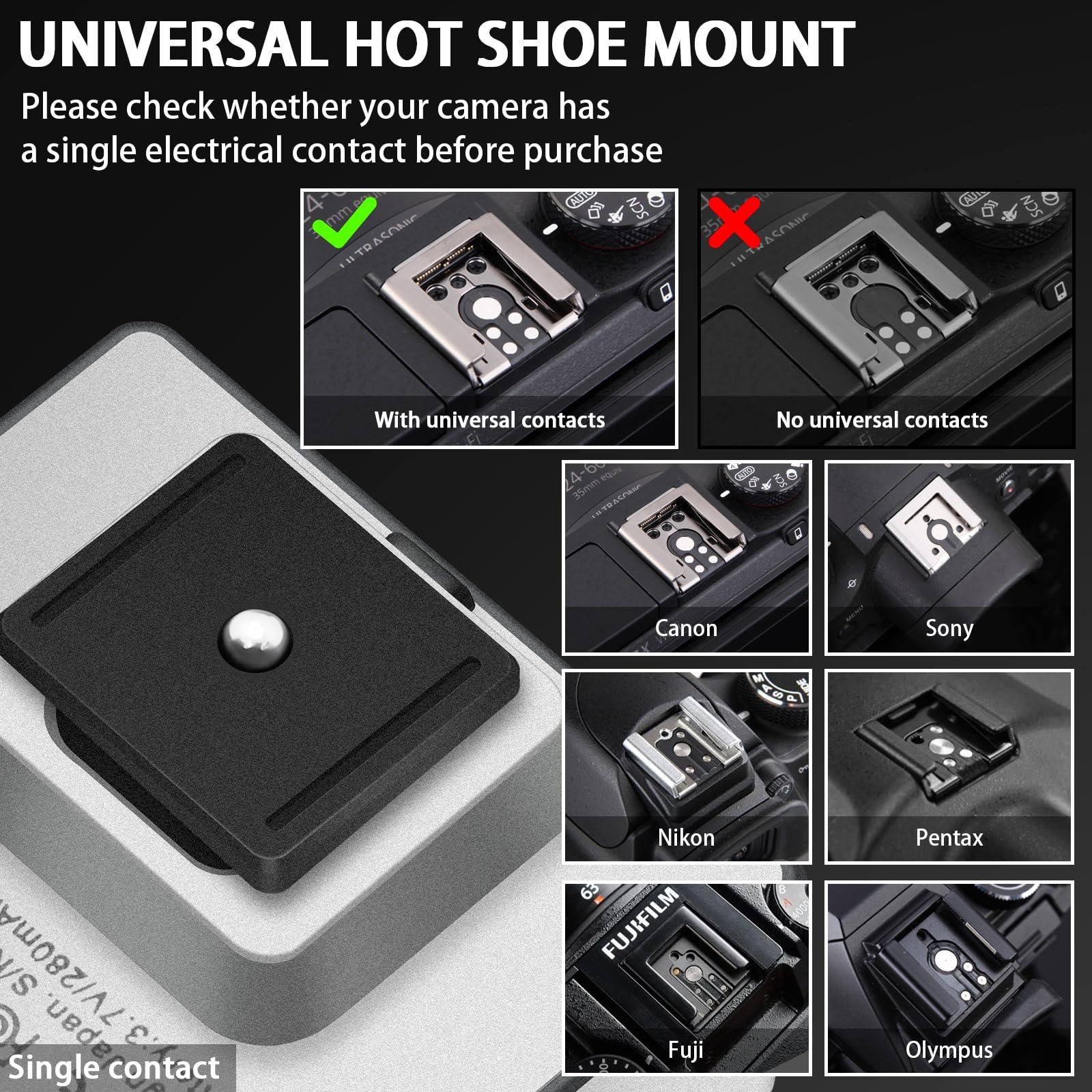 MEDALight MEDALight F1 Mini Camera Flash Camera Flash Speedlite for Ricoh (GR3/GR3X,etc.) Fuji/Sony/Nikon/Canon,Digital Film Cameras,Portable Mini hot Shoe Flashlight for DSLR Cameras.(Silver)
