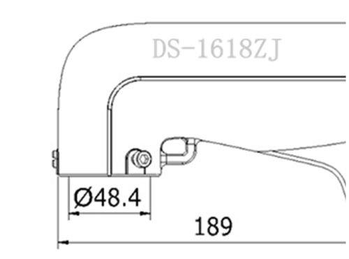 visiPower DS-1618ZJ Short Arm Indoor/Outdoor Aluminum Alloy Wall Mount Bracket for Speed Dome Most PTZ Camera