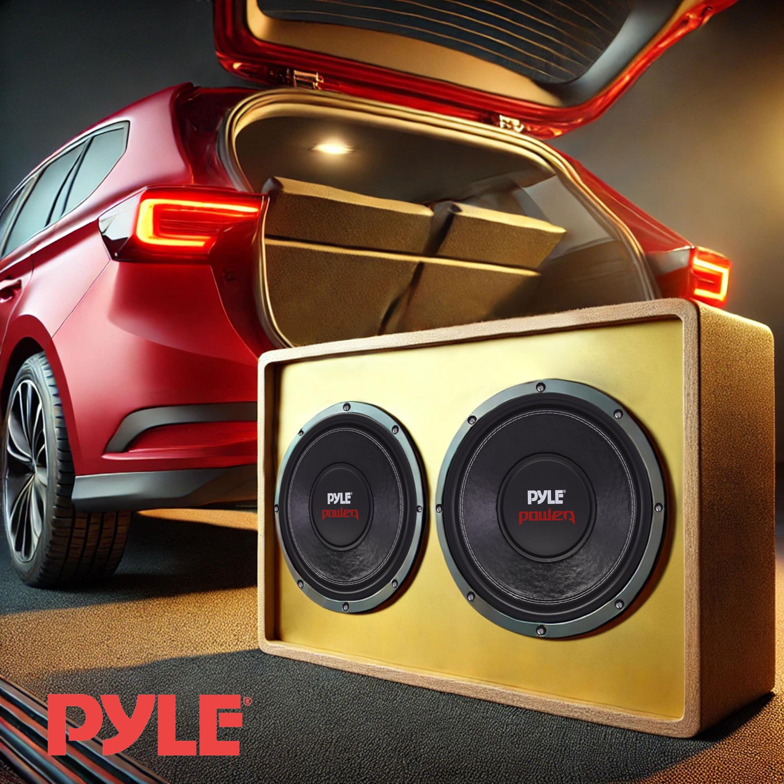 Pyle Pyle 12\" Car Audio Speaker Subwoofer - 1600W High Power Bass Surround Sound Stereo Subwoofer Speaker System, Non-Press Paper Cone, 90 dB, 40 Ohm, 60 oz Magnet, 2\'\' 4 Layer Voice Coil, Black - PLPW12D