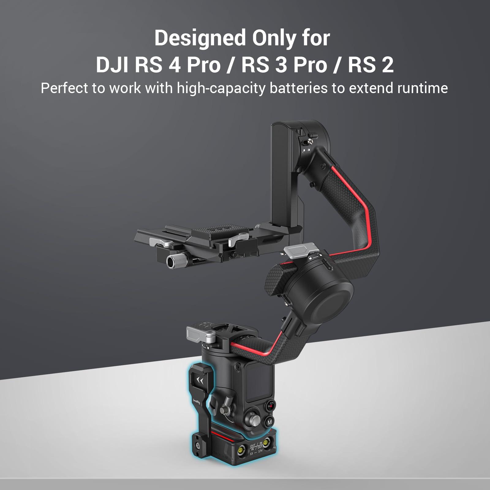 SMALLRIG SMALLRIG Power Supply Base Plate for DJI RS 2 / RS 3 Pro/RS 4 Pro Gimbal, External Power Solution for DJI RS 2 / RS 3 Pro/RS 4 Pro
