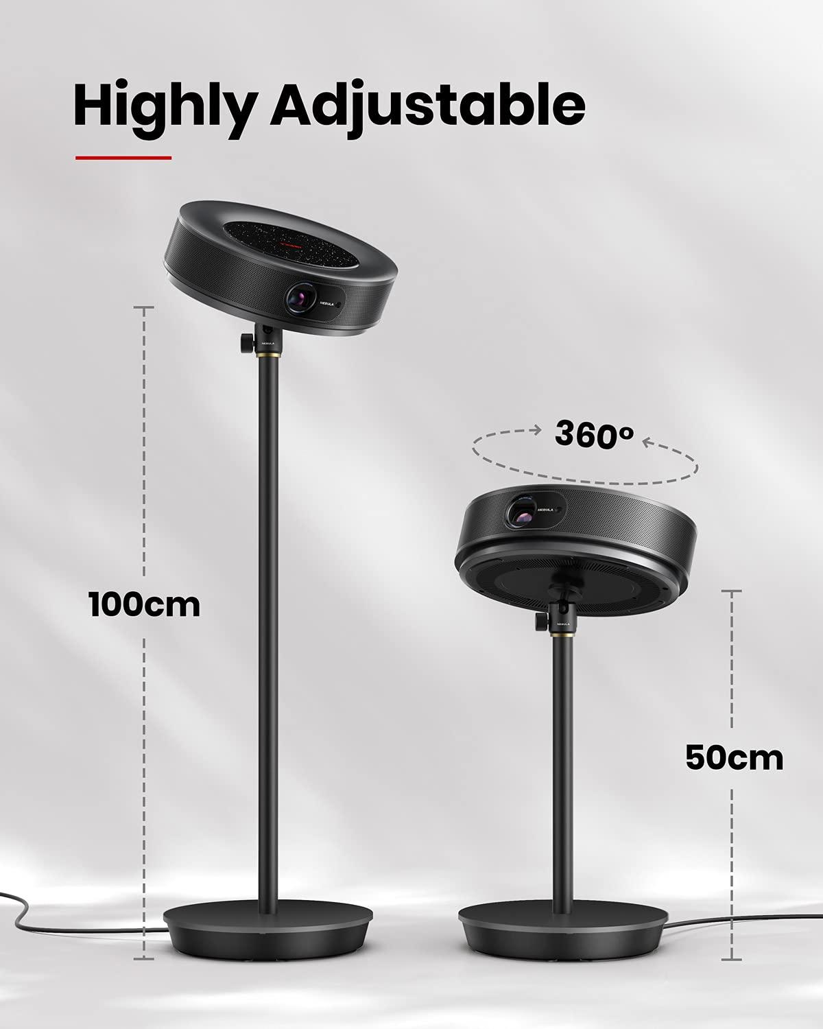 NEBULA NEBULA Projector Lightweight and Adjustable 3-ft Floor Stand, Fits Projectors Cosmos 4K SE, Cosmos Laser 4K, Mars 3 Air, Universal Mount, Cable Storage