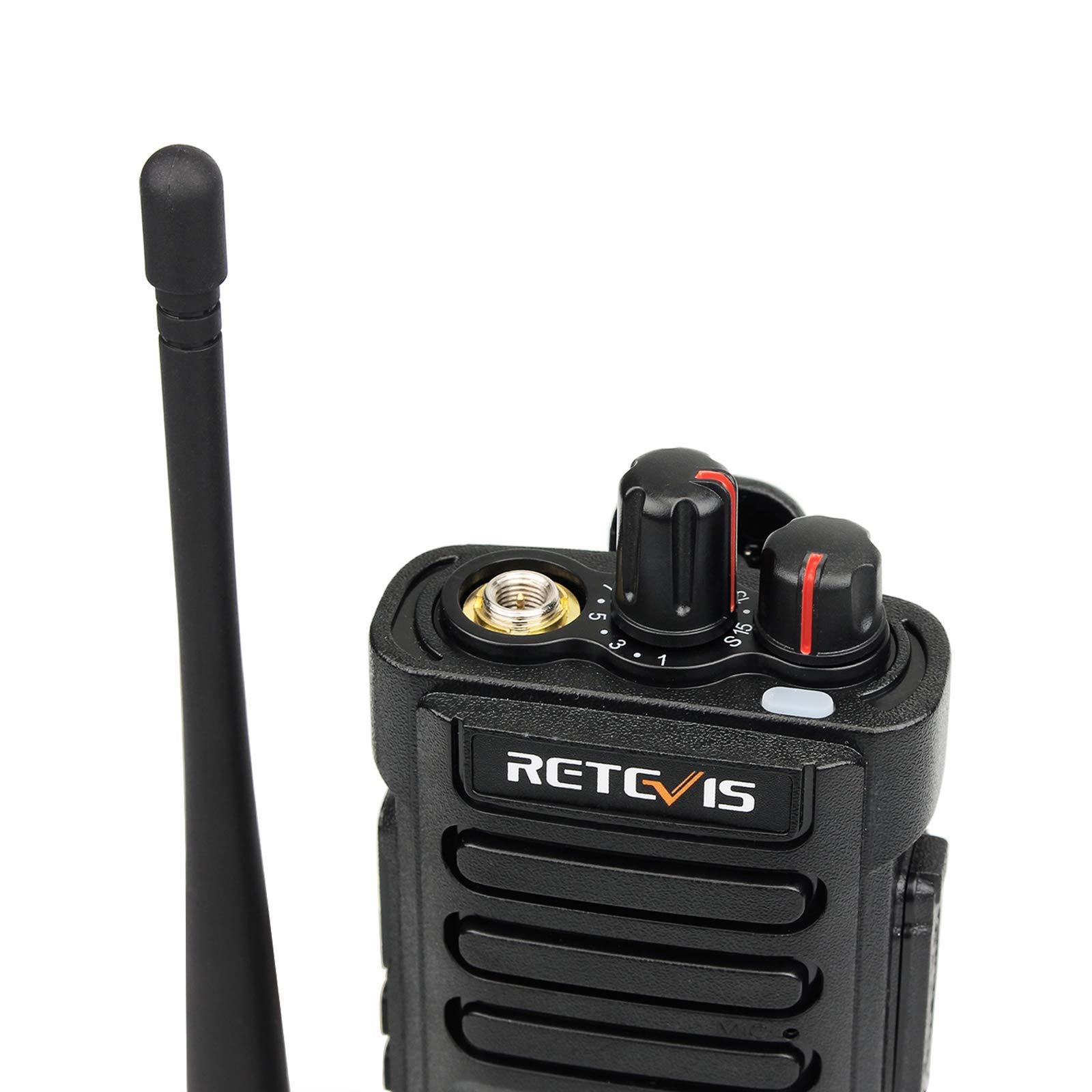 Retevis Retevis RT29 2 Way Radios Long Range 6 Pack with Waterproof Mic, Heavy Duty Two Way Radios, Long Distance Walkie Talkies Adults,3200 mAh VOX Emergency Alarm for Warehouse Construction