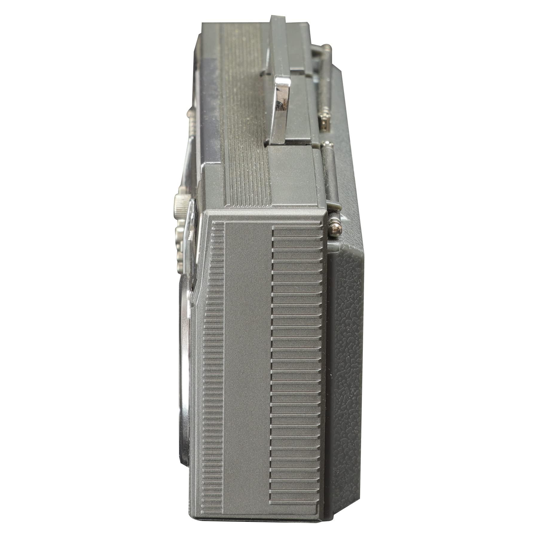 New Wave Toys New Wave Toys M90 MICRO Blaster Replica Boombox Portable Wireless Bluetooth Speaker with 40 Inch Silver Necklace Chain, Dual 6W Micro Speakers, 20 Hour Playtime