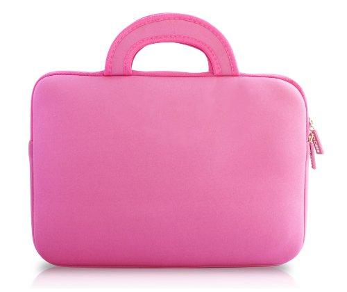 amCase amCase 13.3 inch Chromebook Case Sleeve for iPad Pro, ASUS C300 Chromebook/Samsung Chromebook 2/Acer Chromebook/MacBook Air/Pro/Toshiba Chromebook/Lenovo Yoga 2/3 with Handle (Pink)