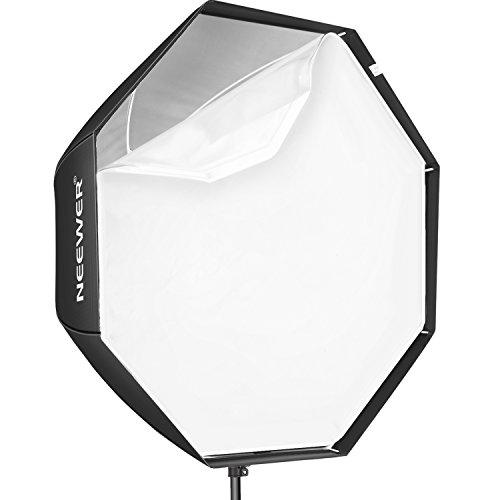Neewer Neewer 47''/ 120cm Octagonal Softbox Umbrella with Carrying Bag for Portrait or Product Photography, Suitable for Canon Nikon Sony Speedlite, Studio Flash (Black)