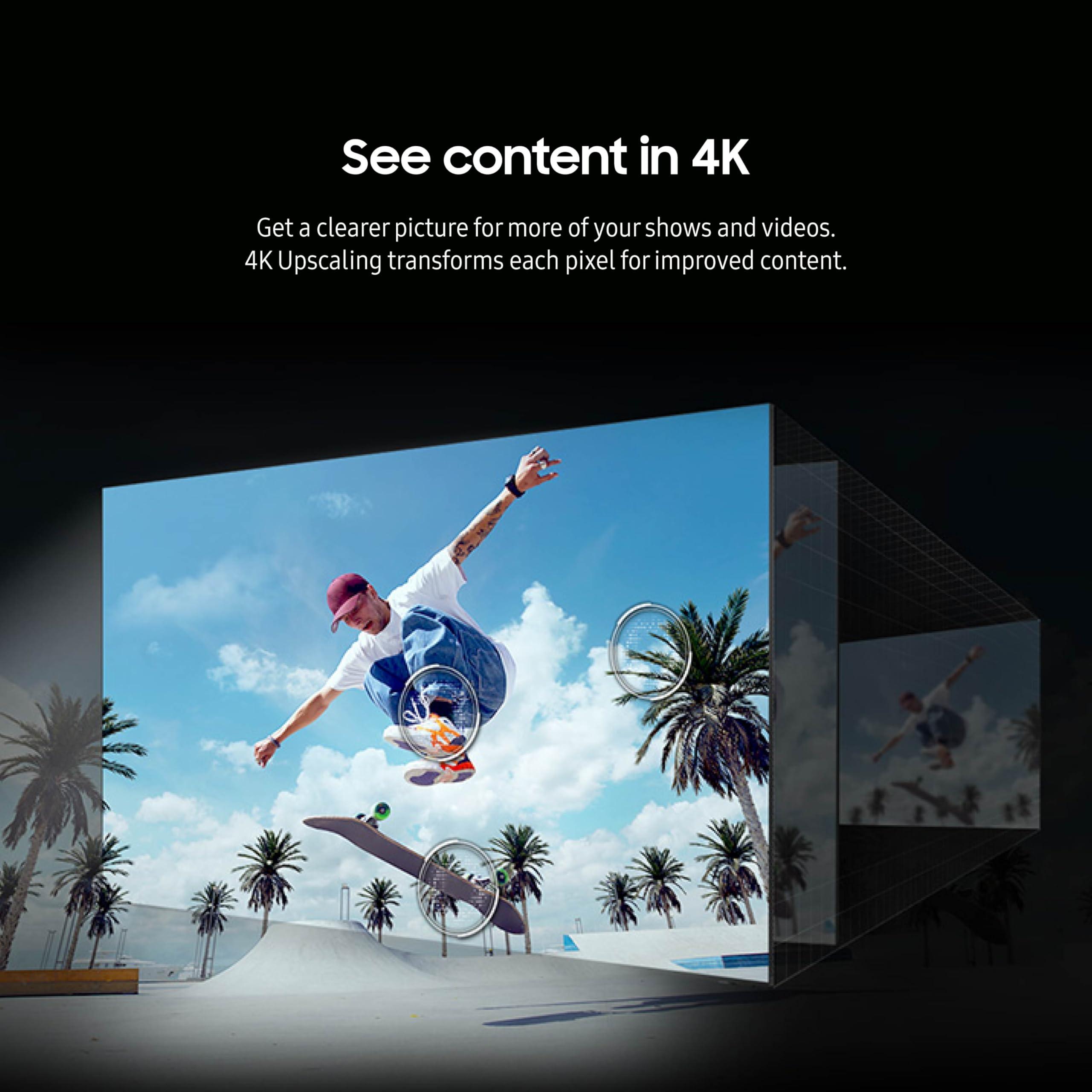 SAMSUNG Samsung 43-in DU7200 Crystal UHD Smart TV - UN43DU7200FXZA (2024) (Renewed)