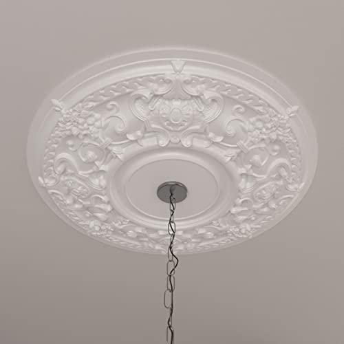 Ekena Millwork Ekena Millwork CM32JA Jackson Ceiling Medallion, 32 3/4"OD x 2 1/2"P (Fits Canopies up to 13 1/2"), Factory Primed