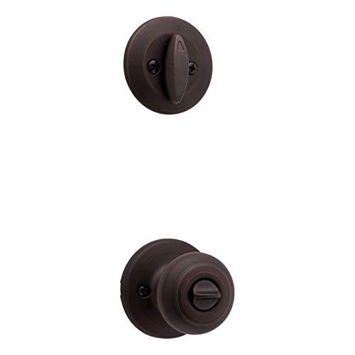 Kwikset Kwikset 690 Cove Entry Knob and Single Cylinder Deadbolt Combo Pack in Venetian Bronze