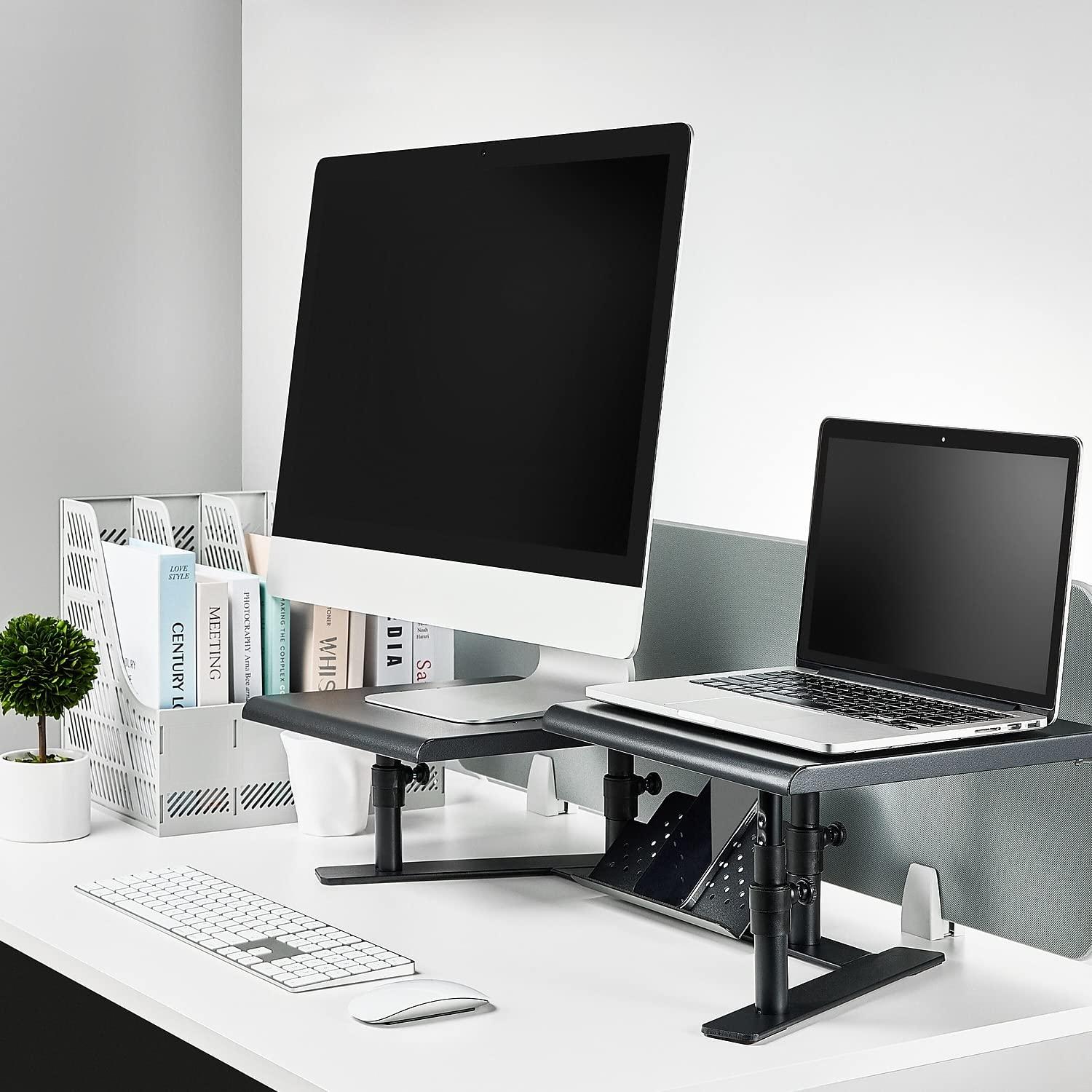 STAPLES Staples 2658099 Dual Monitor Adjustable Stand (51230)