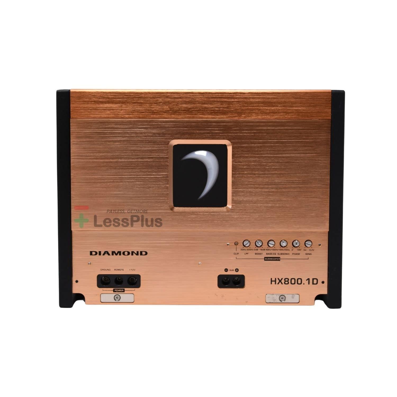 Diamond Audio Technology Diamond Audio HX800.1D 800W RMS HEX-Series Class-D Monoblock Amplifier + Free LAB Sticker