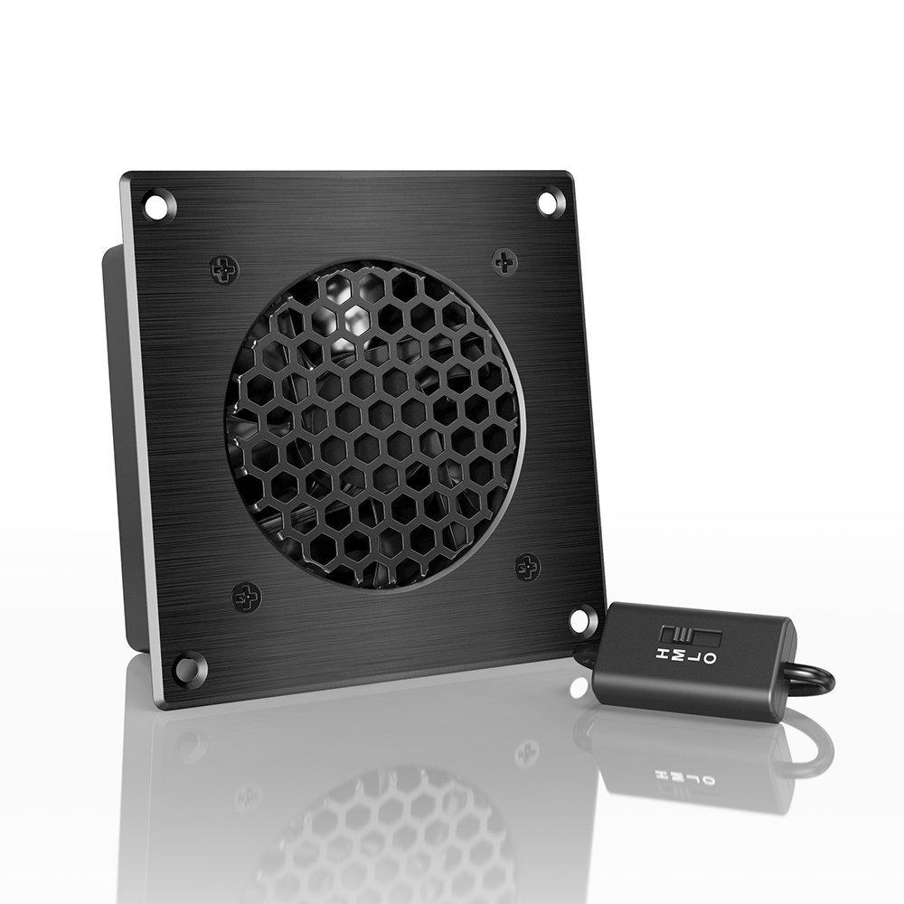 AC Infinity AC Infinity AIRPLATE S1, Quiet Cooling Fan System 4" with Speed Control, for Home Theater AV Cabinets