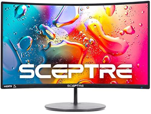 Sceptre Sceptre Curved 24-inch Gaming Monitor 1080p R1500 98% sRGB HDMI x2 VGA Build-in Speakers, VESA Wall Mount Machine Black (C248W-1920RN Series)