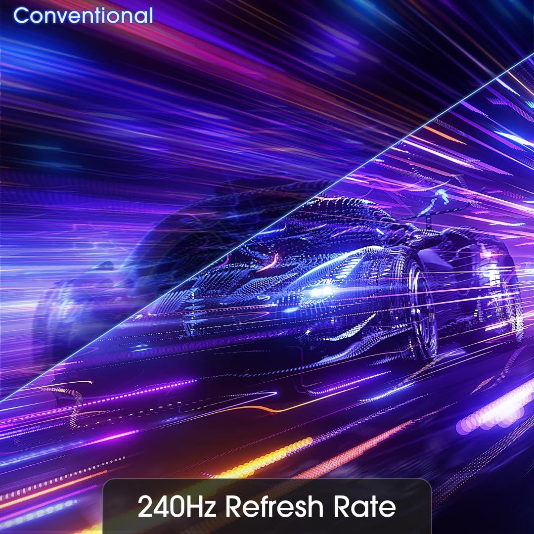 Sceptre Sceptre Curved 24.5-inch Gaming Monitor up to 240Hz 1080p R1500 1ms DisplayPort x2 HDMI x2 Blue Light Shift Build-in Speakers, Machine Black 2023 (C255B-FWT240)