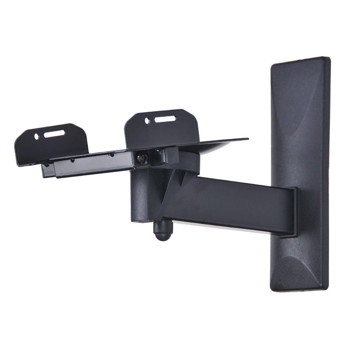 VideoSecu VideoSecu One Pair of Side Clamping Bookshelf Speaker Mounting Bracket with Swivel and Tilt for Large Surrounding Sound Speakers MS56B 3LH