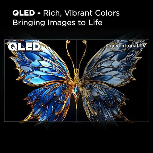 TCL TCL 55-Inch Class Q65 QLED 4K Smart TV with Fire TV (55Q651F, 2024 Model), Dolby Vision, HDR PRO+, Dolby Atmos, Alexa Built-in with Voice Remote, Apple AirPlay 2 Compatibility, Streaming Television