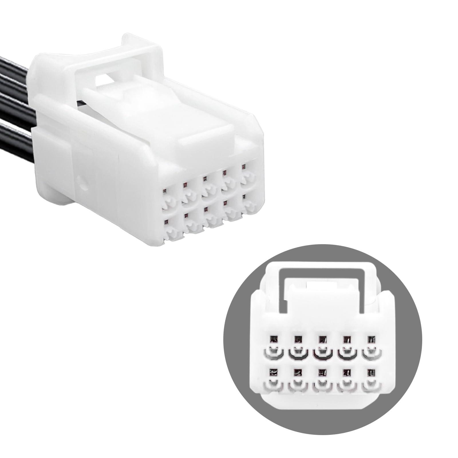 mangoal mangoal Dashcam Power Adapter 10 Pin (Model B) Fit for Toyota Lexus Subaru,Tundra Sienna 4Runner and More,Hide The Wires,GPS Radar Mirror Camera Dash Cam Adapter Cable,Connects to autodimming Mirror